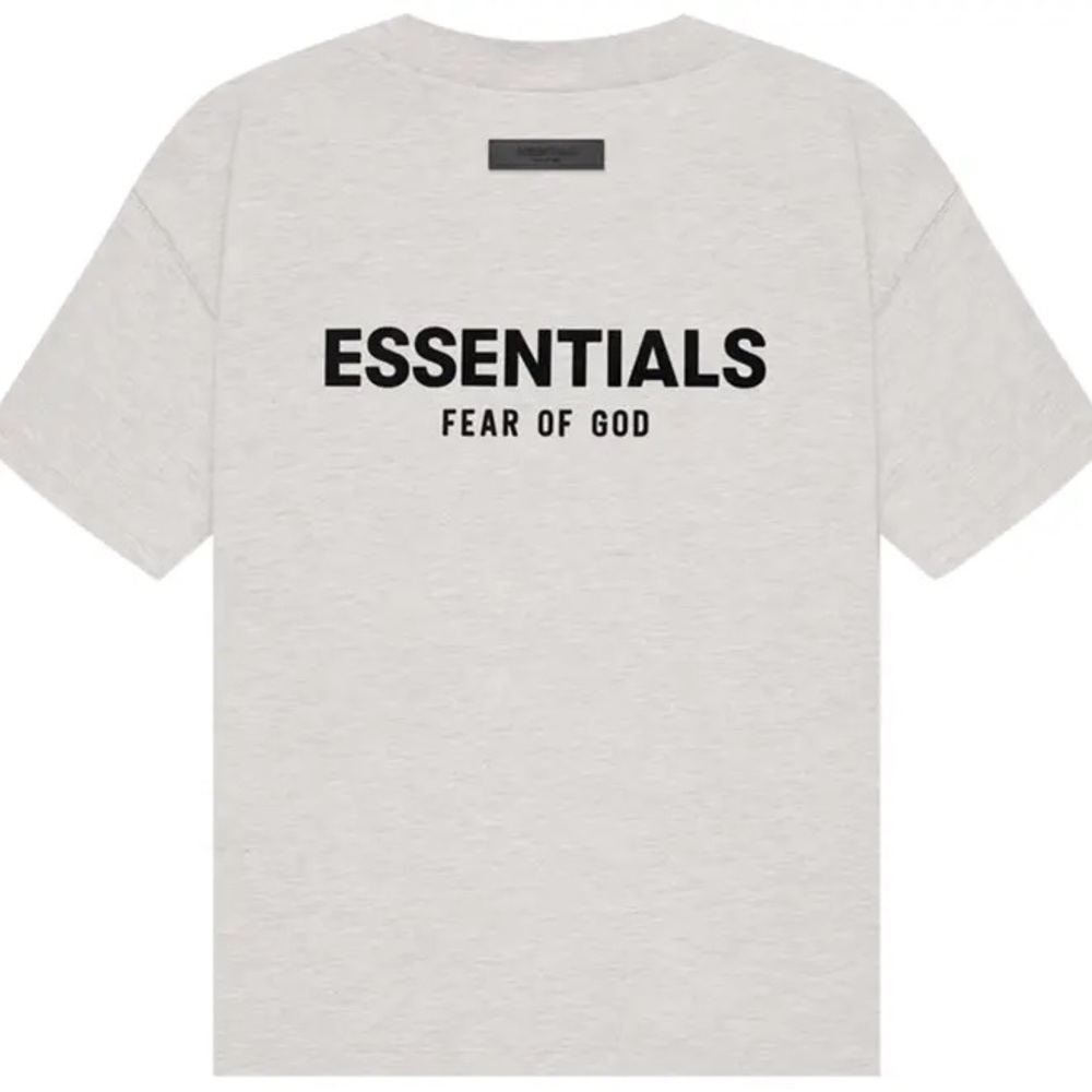 Fear of God Essentials Tee in Light Oatmeal